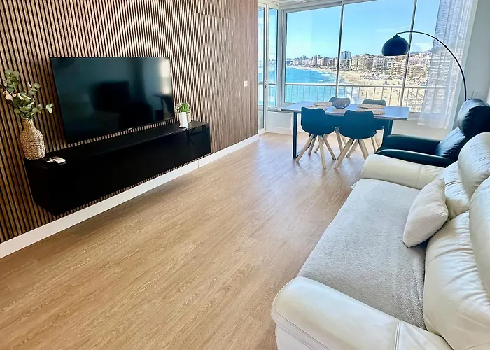 Con Terraza En Primera Linea De Playa De Fuengirola, Atardeceres De Апартаменты *